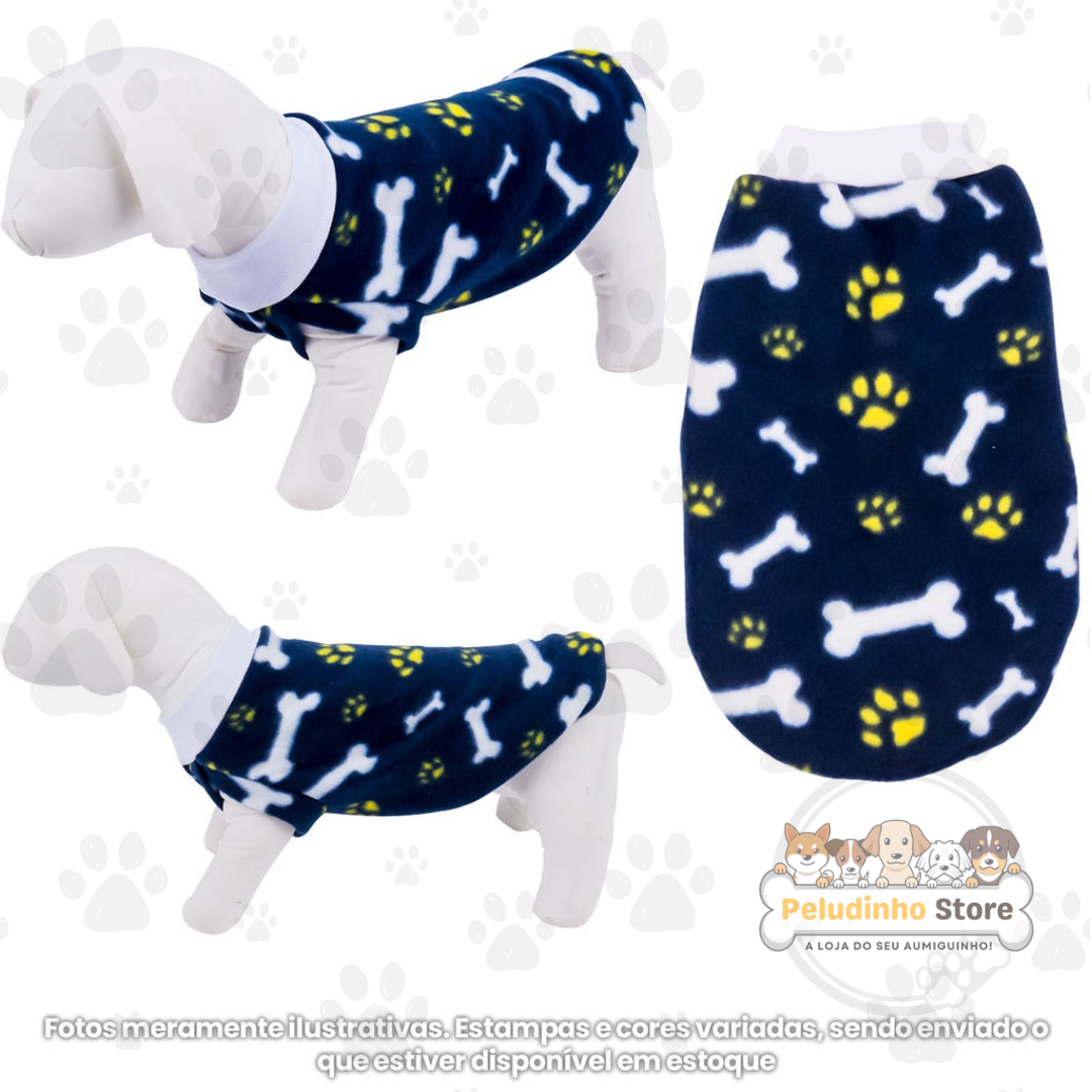 Kit com 3 Roupinhas Soft para Cachorro - Inverno, Tecido Ideal, Gola em Punho Elastano, Conforto Máximo para Pequeno a Grande Porte