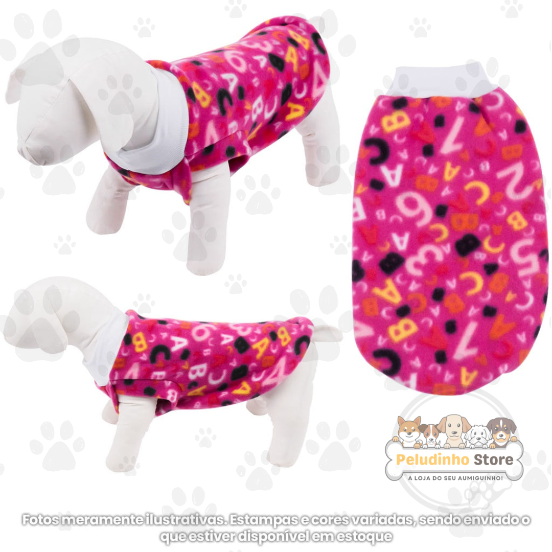 Kit com 3 Roupinhas Soft para Cachorro - Inverno, Tecido Ideal, Gola em Punho Elastano, Conforto Máximo para Pequeno a Grande Porte