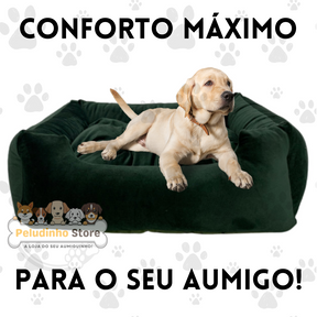 Cama Caminha Pet em Suede com Enchimento Siliconado e Zíper Removível – Conforto e Qualidade Premium