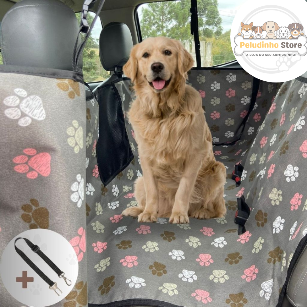 Capa Impermeável para Transporte de Pets no Carro - Proteção Completa para Seu Cachorro e Banco