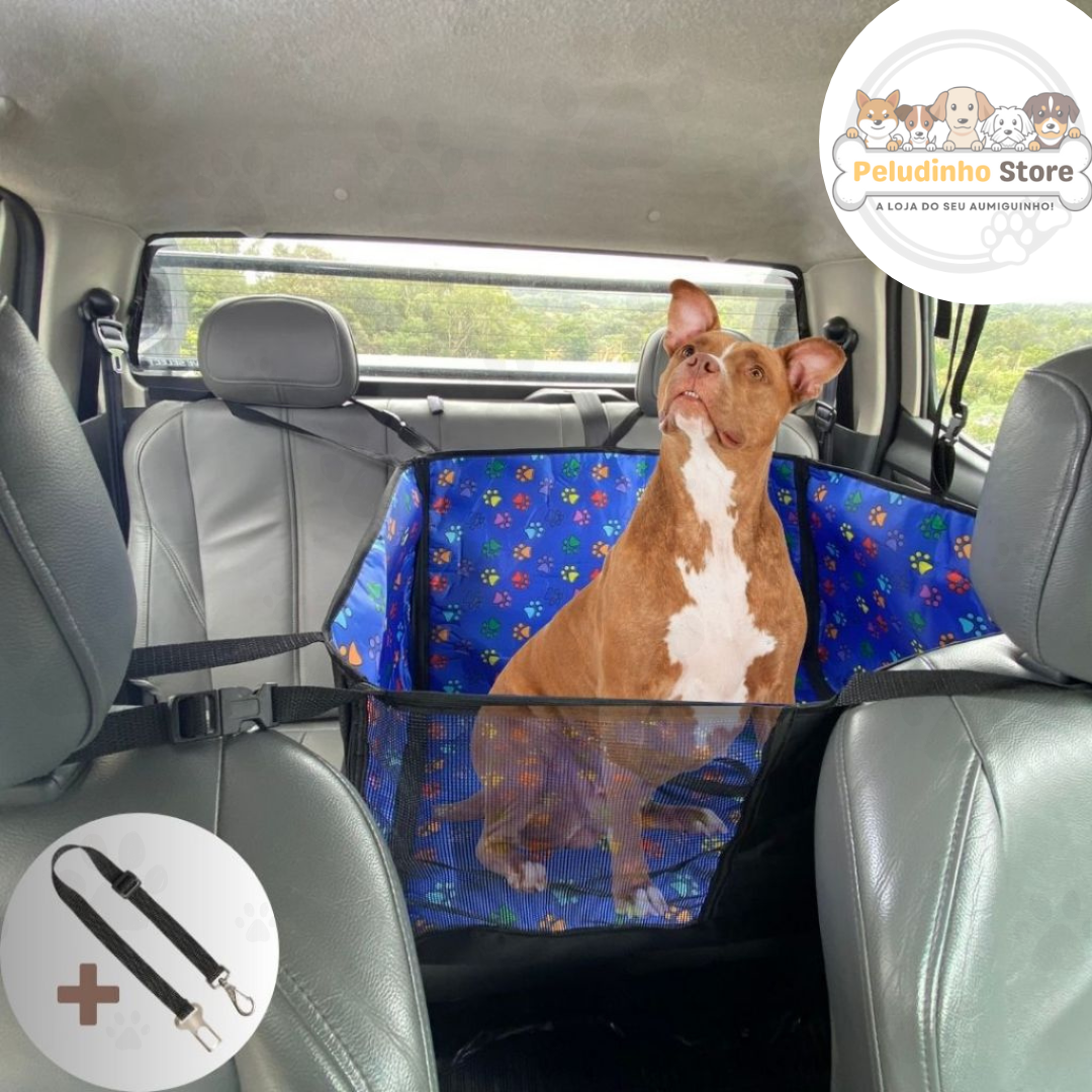 Capa Impermeável para Transporte de Pets no Carro - Proteção Completa para Seu Cachorro e Banco