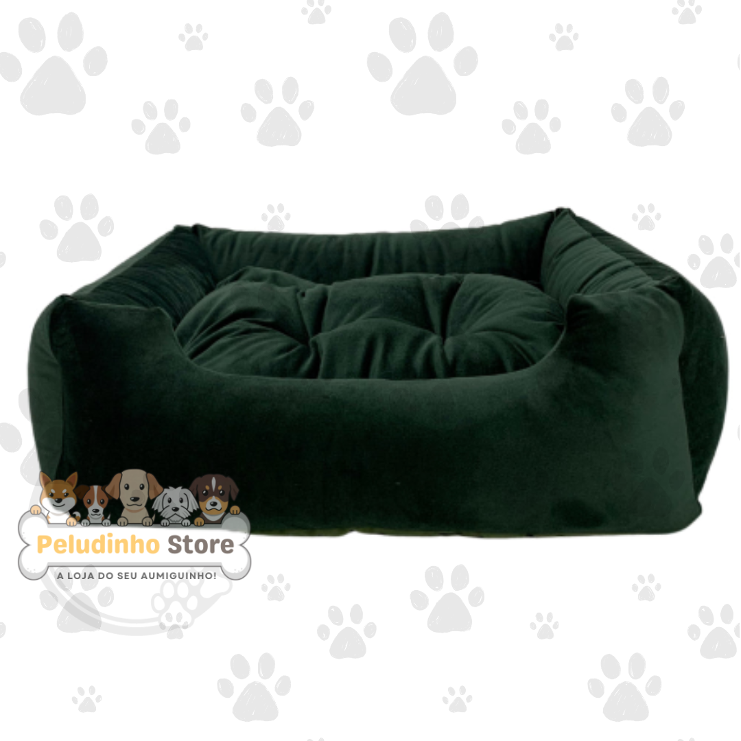 Cama Caminha Pet em Suede com Enchimento Siliconado e Zíper Removível – Conforto e Qualidade Premium