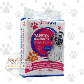 Tapete Higiênico Good Pad para Cães e Gatos - 60x60 cm, 30 Unidades - Antivazamento, Fino e Leve